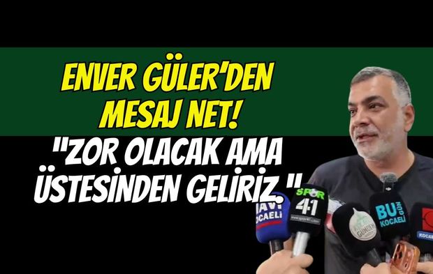 Hodri Meydan Başkanı Enver Güler'den Net Mesaj: "Zor Olacak Ama Biz Üstesinden Geliriz!"