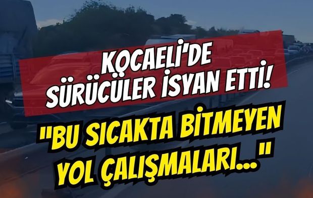 Sıcak Hava Dalgası Altında Trafik İşkencesi: Kocaeli Geçişinde Bitmeyen Yol Çalışmaları Sürücüleri İsyan Ettirdi