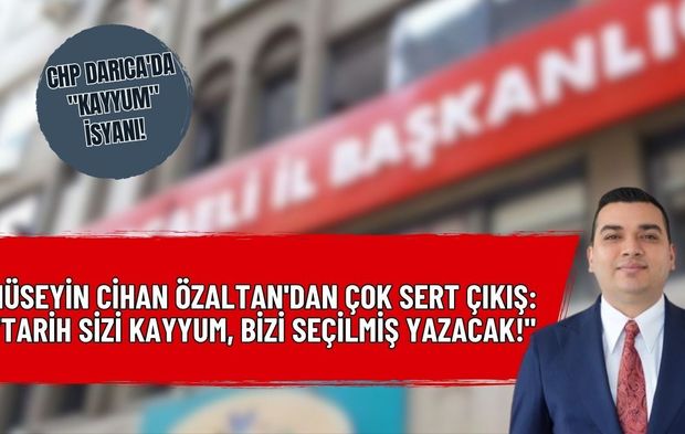 CHP Darıca'da "Kayyum" İsyanı! Hüseyin Cihan Özaltan'dan Çok Sert Çıkış: "Tarih Sizi Kayyum, Bizi Seçilmiş Yazacak!"