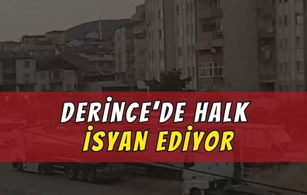 Derince'de TIR isyanı! Mahalle sakinleri çözüm bekliyor