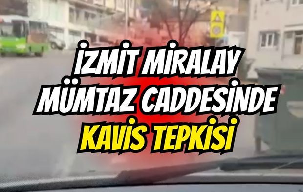 İzmit Miralay Mümtaz caddesinde kavis tepkisi
