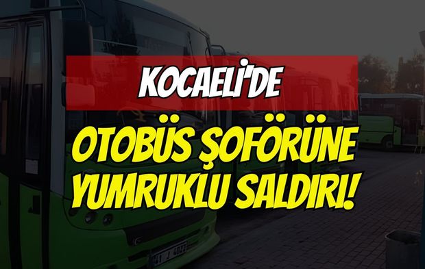 Kocaeli'de Halk Otobüsü Şoförüne Yumruklu Saldırı