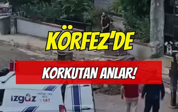 KÖRFEZ’DE KAZI SIRASINDA DOĞAL GAZ BORUSU DELİNDİ: MAHALLEDE KORKU DOLU ANLAR!