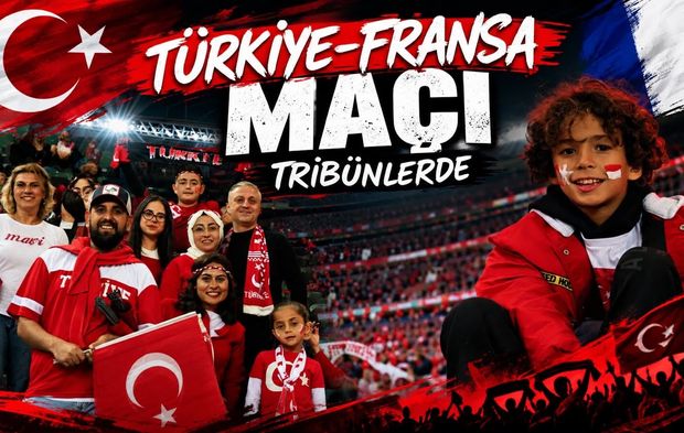 Türkiye-Fransa Maçı Tribün Görüntüleri