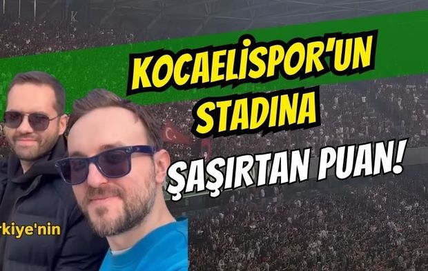 “Kocaelispor’un stadına şaşırtan puan”