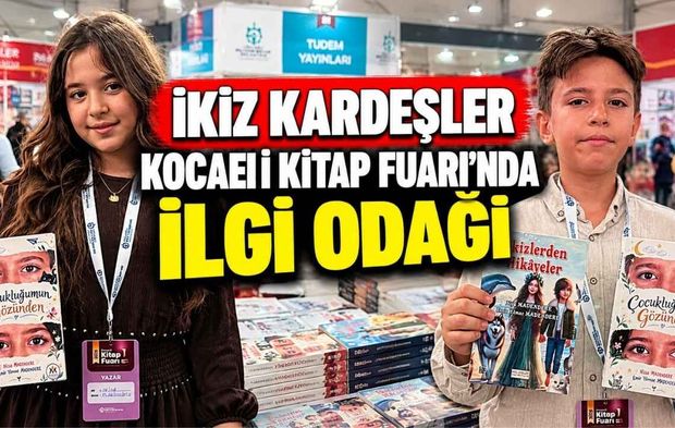 İkiz Kardeşler Kocaeli Kitap Fuarı’nda İlgi Odağı