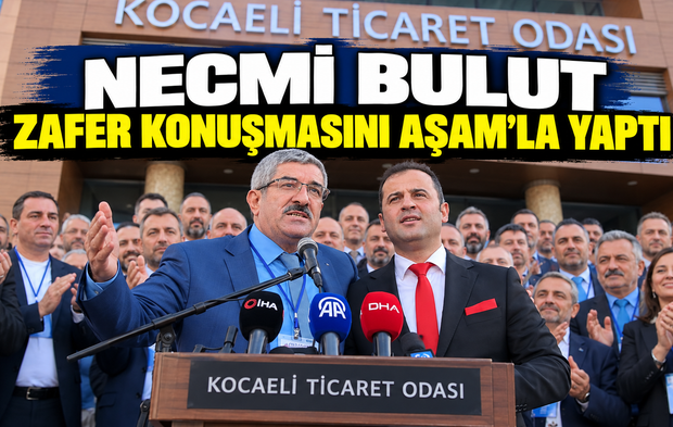 NECMİ BULUT ZAFER KONUŞMASINI AŞAM'LA YAPTI