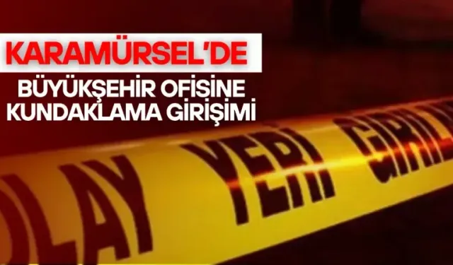 Karamürsel Otogarında Büyükşehir Belediyesi Tahsilat Ofisine Kundaklama Girişimi