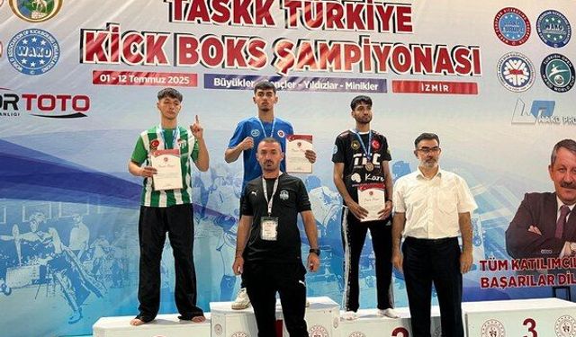 Çayırova’ya kick boksta altın madalya
