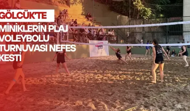 Gölcük’te 322 minik sporcu plaj voleybolunda kıyasıya mücadele etti