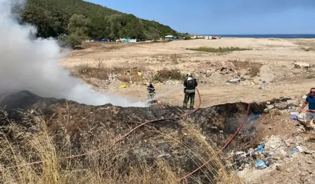 Kandıra Cebeci Girişindeki Yangın Korkuttu
