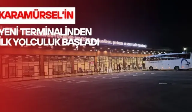 Karamürsel'in modern terminalinde ilk yolculuk başladı