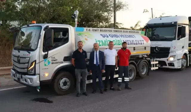 İzmit Belediyesi Karamürsel yangınına destek verdi