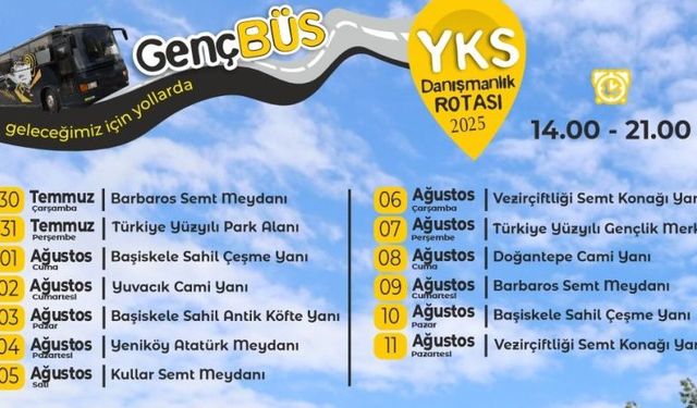 Başiskele'de GençBüs ile gençlerin YKS tercihleri kolaylaşacak 