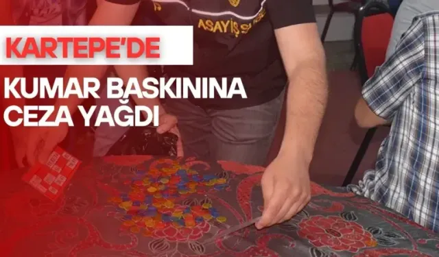  Kartepe’de kumar oynayanların faturası ağır oldu