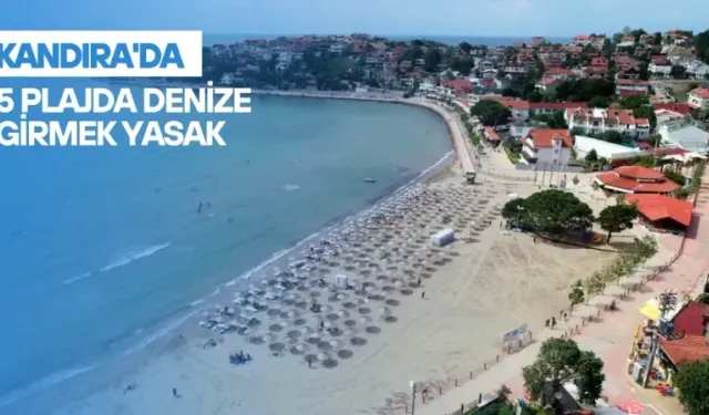 Kandıra'da 5 Plajda Denize Girmek Yasak