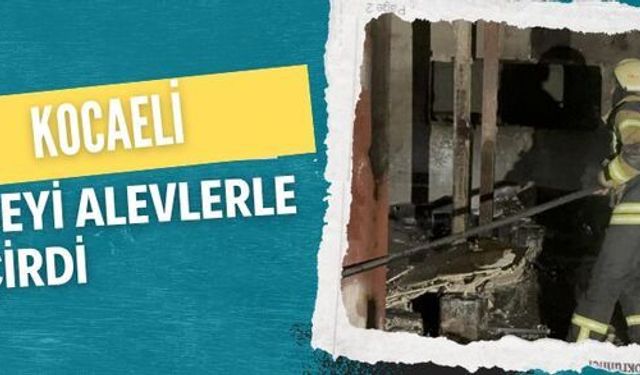 Dilovası'nda ateş topuna dönen mermerit atölyesinde büyük felaket 
