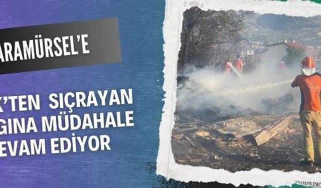 İznik’ten Karamürsel’e sıçrayan yangına müdahale devam ediyor