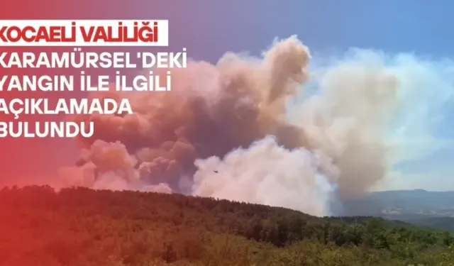 Kocaeli Valiliği Karamürsel'deki Yangın ile İlgili Açıklamada Bulundu