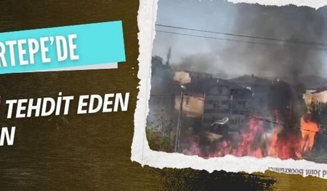 Kartepe’de otluk yangını korkuttu