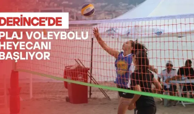 Derince Harikalar Sahili’nde voleybol heyecanı başlıyor 