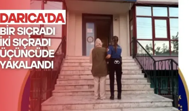 Darıca’da evleri soyan kadın zanlı yakayı ele verdi