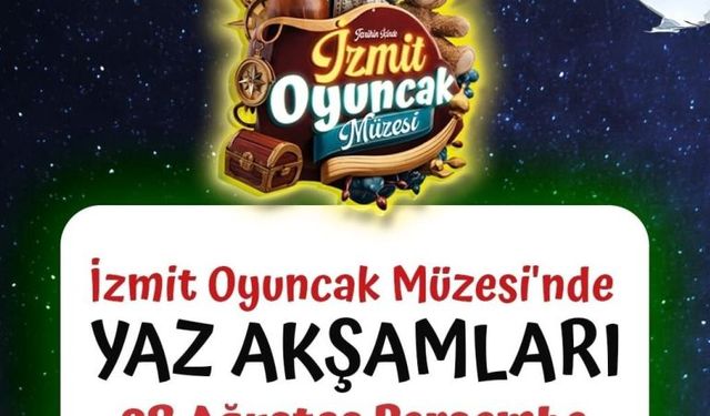 İzmit Belediyesinin müzede yaz akşamları atölyeleri devam ediyor