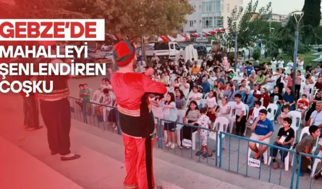 Gebze İstasyon Mahallesi'nde çocuklar ve aileleri coşturan perde açıldı 