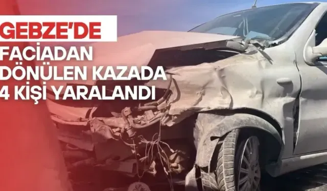 Gebze'de kontrolden çıkan otomobil yolu savaş alanına çevirdi