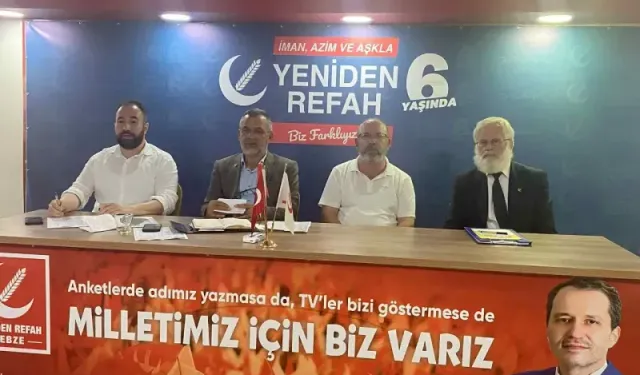 Yeniden Refah Gebze İlçe Başkanlığı'ndan İsrail Tepkis