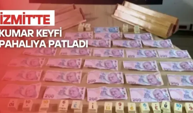İzmit’te kumar oyununa on binlerce TL ceza kesildi