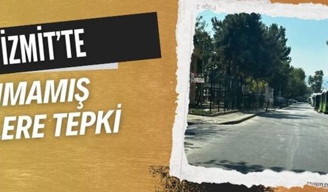 İzmit'te boyanmamış kasislere tepki var