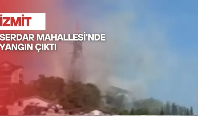 İzmit Serdar Mahallesi'nde yangın çıktı