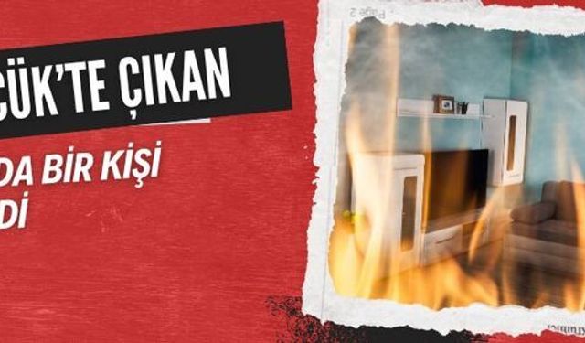 Gölcük'te çıkan yangında 1 kişi dumandan hastanelik oldu