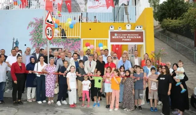 İzmit Belediyesi Mustafa Pehlivan parkı hizmete sununldu