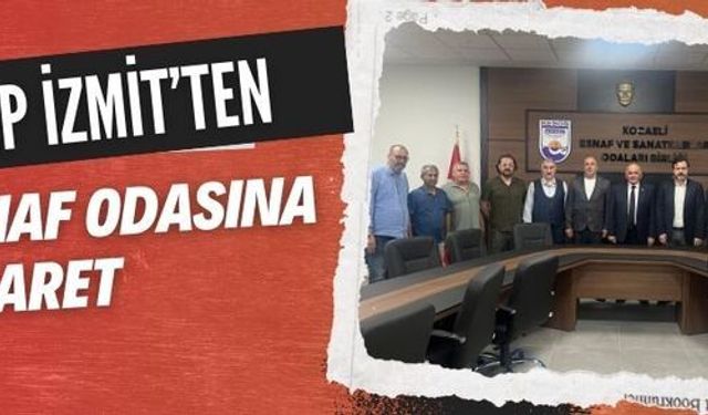 MHP İzmit'ten Esnaf Odasına ziyaret