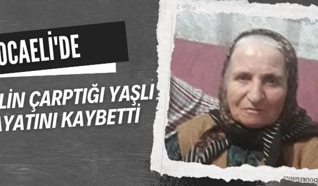 Kocaeli'de otomobilin çarptığı yaşlı kadın hayatını kaybetti