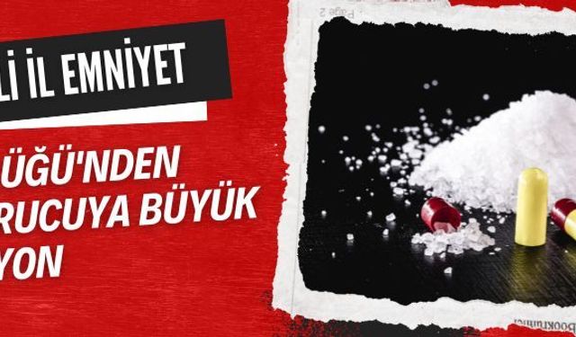 Kocaeli İl Emniyet Müdürlüğü'nden uyuşturucuya büyük operasyon