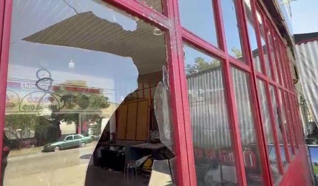Kapüşonlu şüpheli, 15 dakika arayla 2 iş yerini pompalı tüfekle kurşunladı