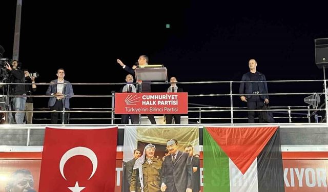 CHP’den Eyüpsultan’da Filistin’e destek mitingi