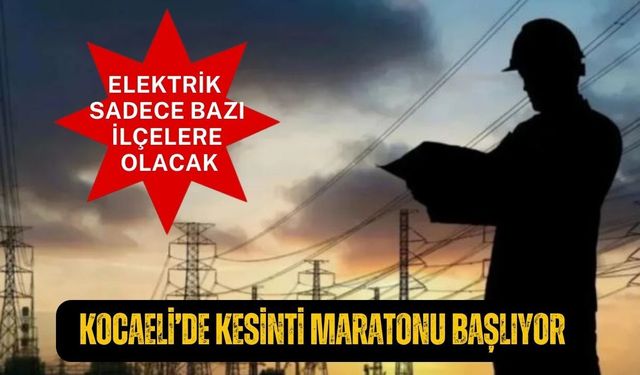 Aynı Şehir Altı Farklı Plan: Bugün Kocaeli’de Elektrik Kesintisi Saat Saat Değişecek