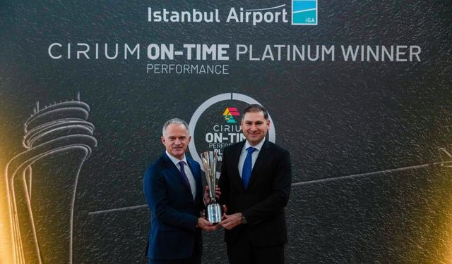 İGA İstanbul Havalimanı’na Cirium’dan Platin Ödül