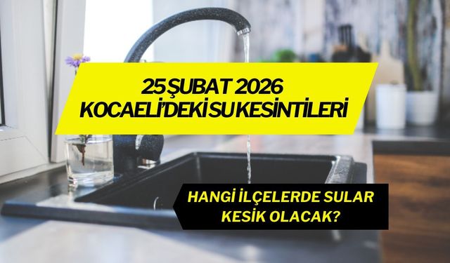 Kocaeli'de Hangi İlçelerde Su yok?
