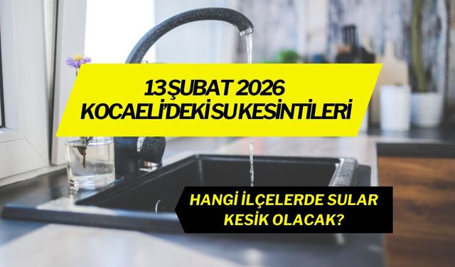 Derince’de İki Mahallede Su Kesintisi