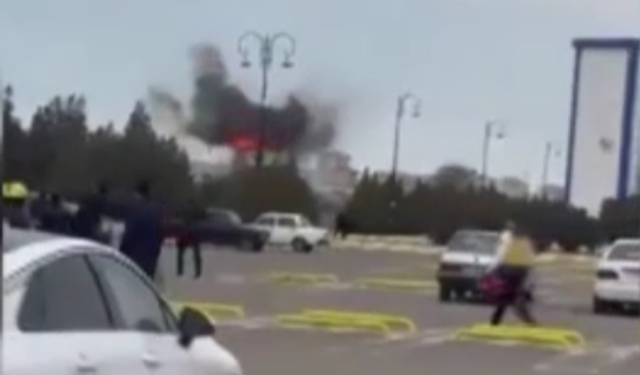 Azerbaycan'ın Nahçıvan Havalimanı'na İran'a Ait Kamikaze Dronu Düştü