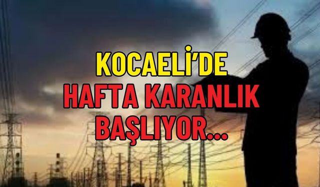 SEDAŞ'tan Kocaeli İçin Karanlık Başlangıç! Hangi İlçelerde Elektrik Yok?
