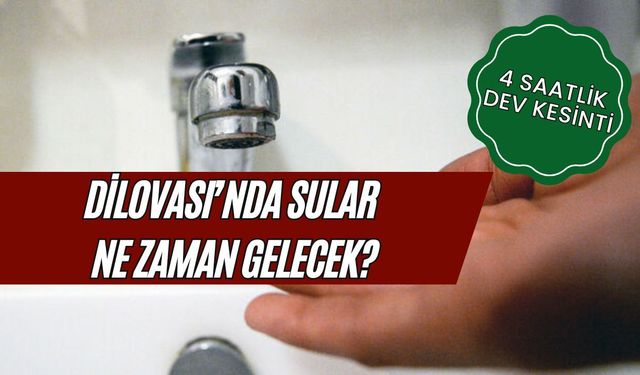 Son Dakika: Dilovası Mimar Sinan Mahallesi’nde 4 Saatlik Su Kesintisi! Sular Ne Zaman Gelecek?