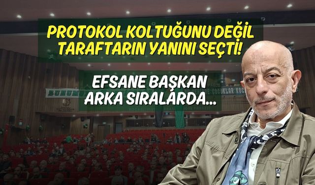 Protokol Koltuğunu Değil Taraftarın Yanını Seçti! Efsane Başkan Arka Sıralarda...