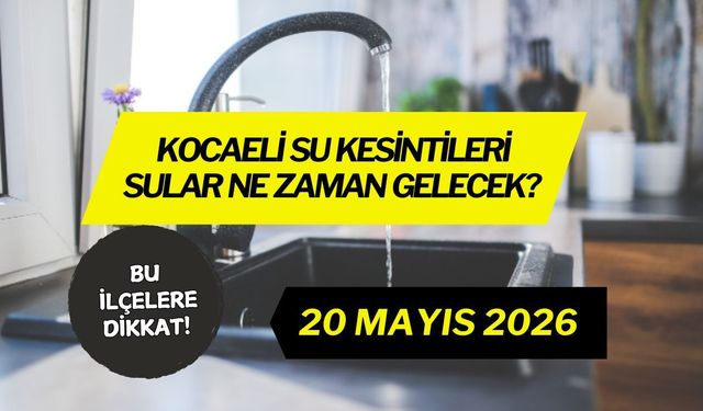 İSU Son Dakika Duyurdu: Kocaeli'de Şebeke Arızası Nedeniyle Sular Ne Zaman Gelecek?
