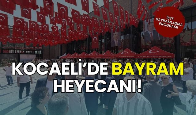 Kocaeli'de Arife Günü Büyük Kucaklaşma: İl, İlçe ve Siyasi Parti Bayramlaşma Programları Netleşti!